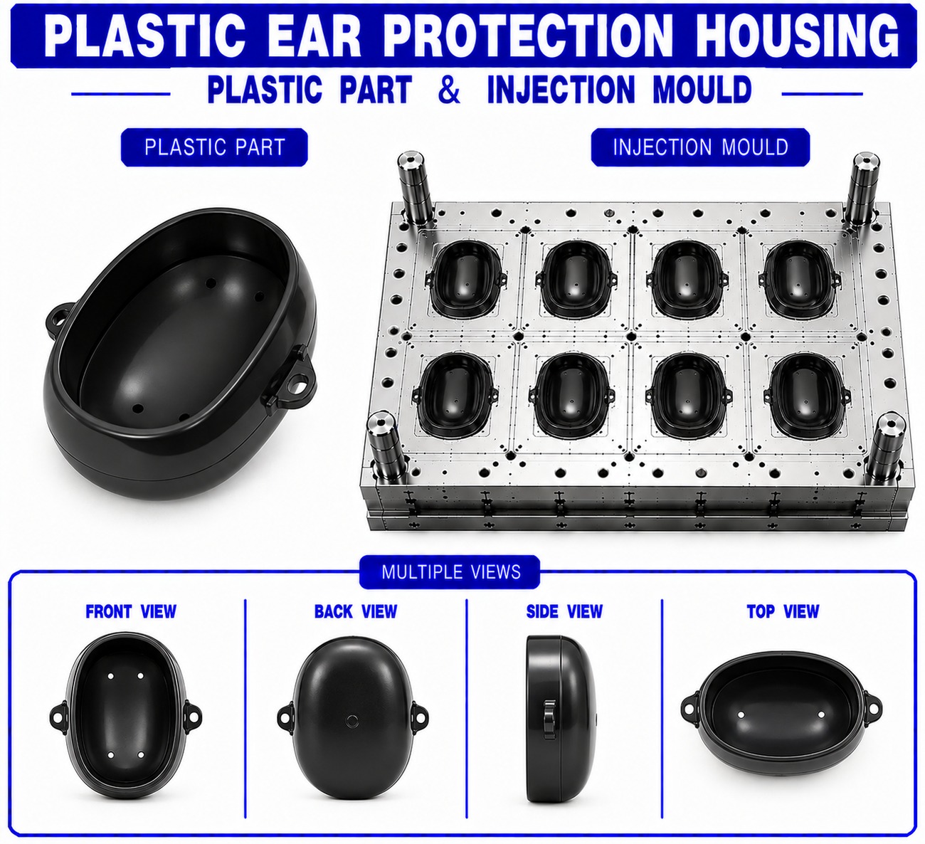 Plastic Ear Protection Housing Mould and Moulding Service